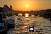 12 Sunset an der Donau Regensburg Bild Nr.1